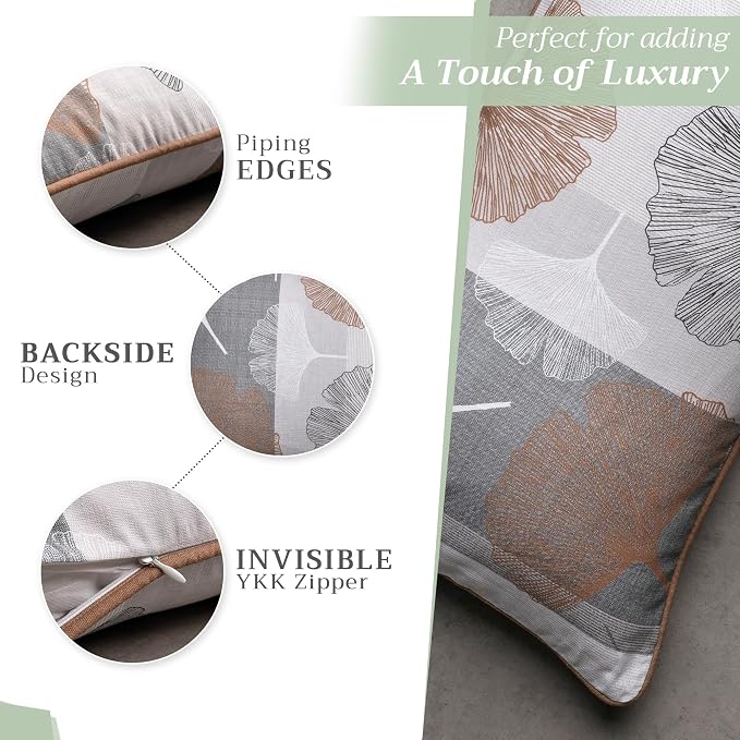 Maison d' Hermine Throw Pillow Covers 100% Cotton (12" x 20" - Pack of 1)