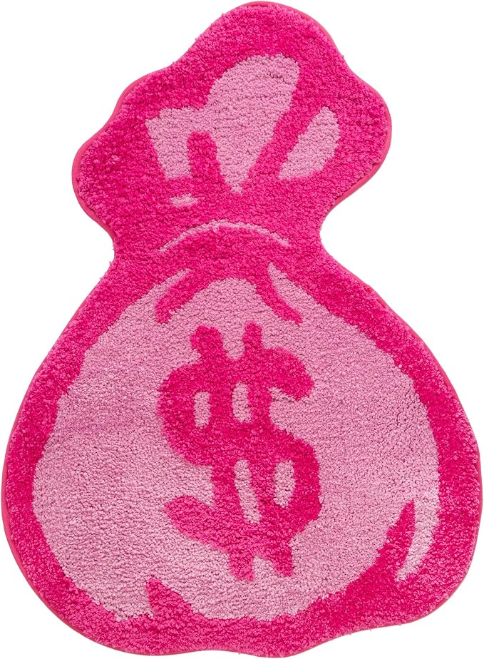 LAKEA Purse Rugs Tufted Material Cartoon Carpet Anime Home Soft Fur Rugs Bedroom Living Room Doormat Decor Floor Mat (31.5X23.6inch) (Rounded, 31.5X23.6 inch)