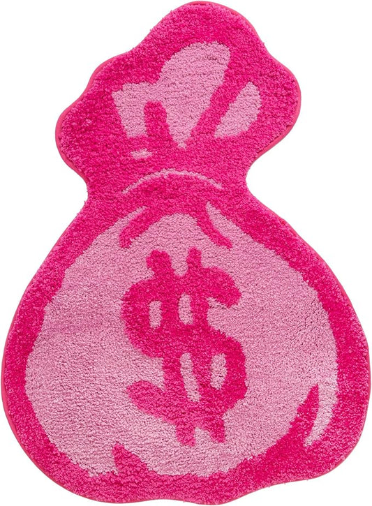 LAKEA Purse Rugs Tufted Material Cartoon Carpet Anime Home Soft Fur Rugs Bedroom Living Room Doormat Decor Floor Mat (31.5X23.6inch) (Rounded, 31.5X23.6 inch)