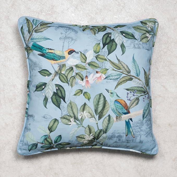 Maison d' Hermine Throw Pillow Covers 100% Cotton (18" x 18" - Pack of 1)