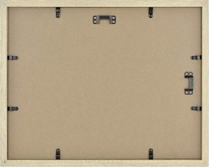 MCS Gallery Essential 11x14 Matted Diploma Frame with 8.5x11 Opening, Natural Woodgrain Picture Frame for Gallery Wall, Documents, Awards & Certificates (2-Pack)