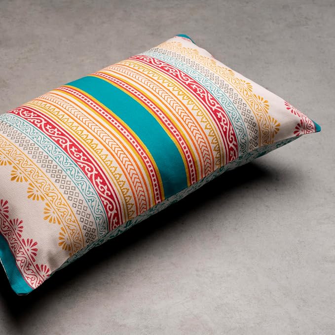 Maison d' Hermine Throw Pillow Covers 100% Cotton (12" x 20" - Pack of 1)