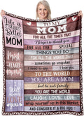 Gift for Mom Blanket, Mom Birthday Gifts, Cool Mom Gift from Daughter Son, Presents for Mothers Day Christmas Moms Throw Blanket 50"x60"