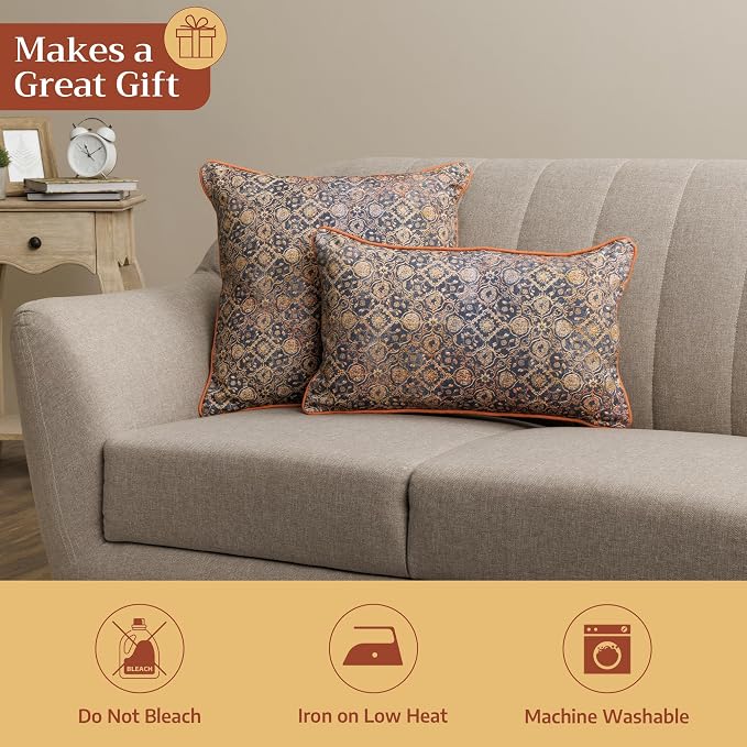 Maison d' Hermine Throw Pillow Covers 100% Cotton (18" x 18" - Pack of 1)