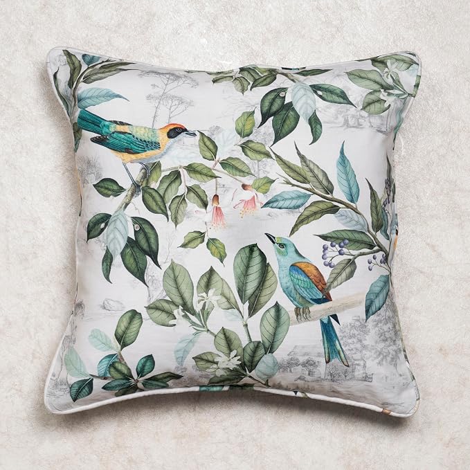 Maison d' Hermine Throw Pillow Covers 100% Cotton (18" x 18" - Pack of 1)