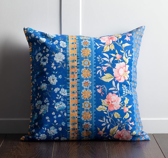 Maison d' Hermine Throw Pillow Covers 100% Cotton (20" x 20" - Pack of 1)