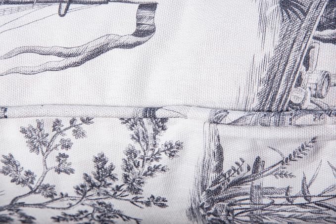 Maison d' Hermine Throw Pillow Covers 100% Cotton (12" x 20" - Pack of 1)