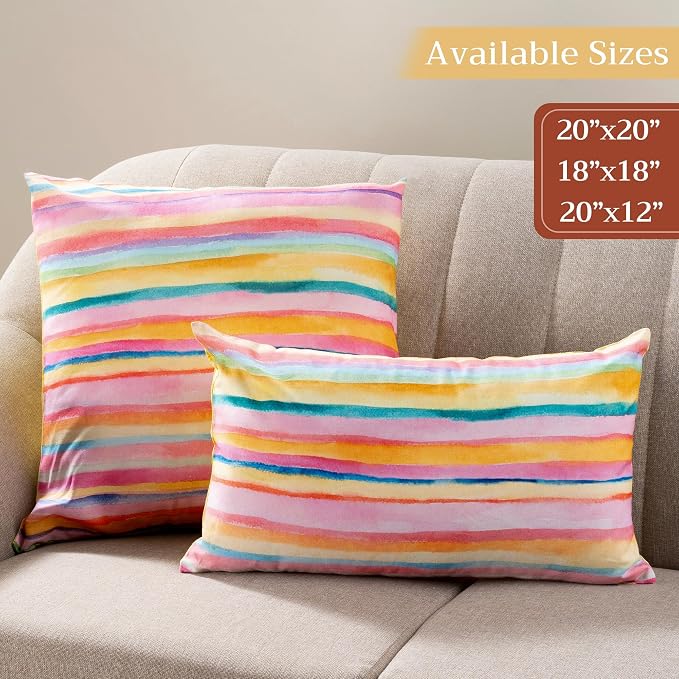 Maison d' Hermine Throw Pillow Covers 100% Cotton (20" x 20" - Pack of 1)