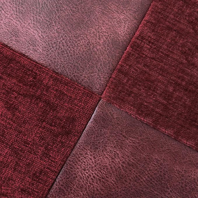 CaliTime Decorative Couch Throw Pillow Covers 16 X 16 Inches Burgundy Red