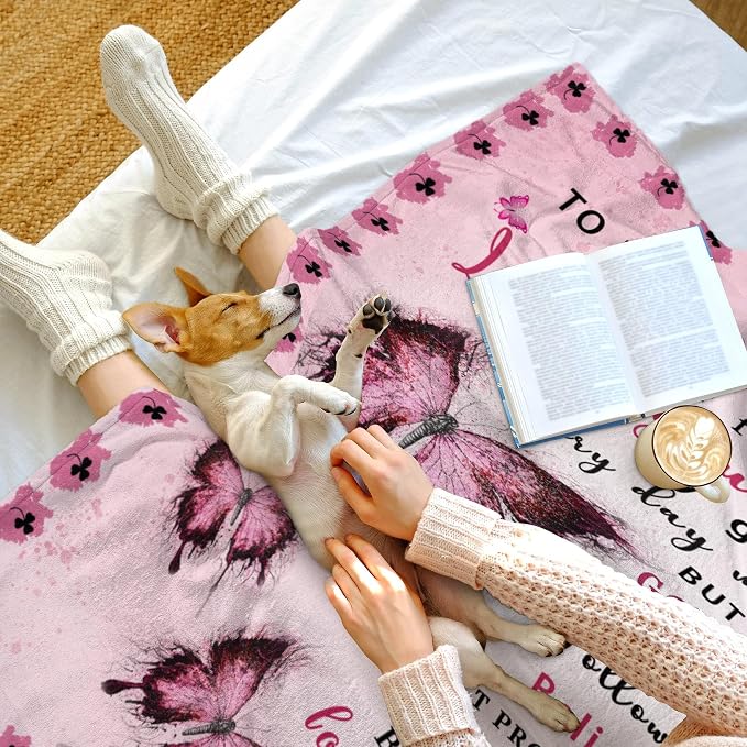 Granddaughters Gifts for Christmas, Granddaughter Gifts from Grandma, Grand Daughter Gift for Birthday, Graduation, Granddaughter Blanket, 80"x60"