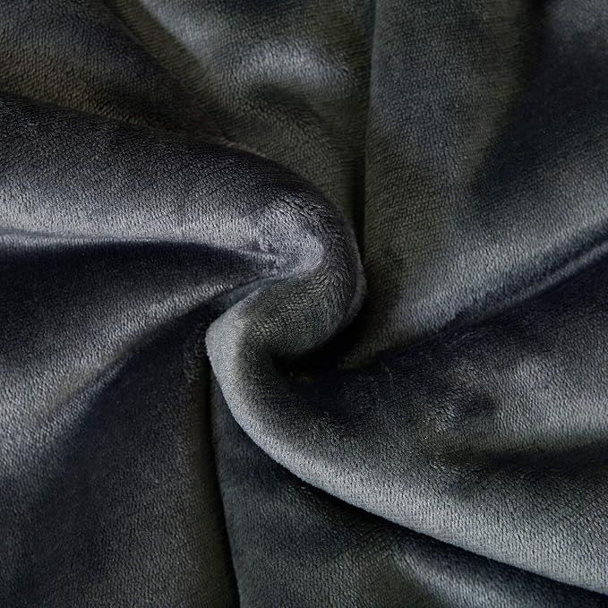 SOCHOW Sherpa Fleece Throw Blanket, Reversible Super Soft Luxurious Plush Blanket Throw Size, Dark Grey, 50"x60" | Reversible Super Soft Luxurious Plush Blanket Throw Size