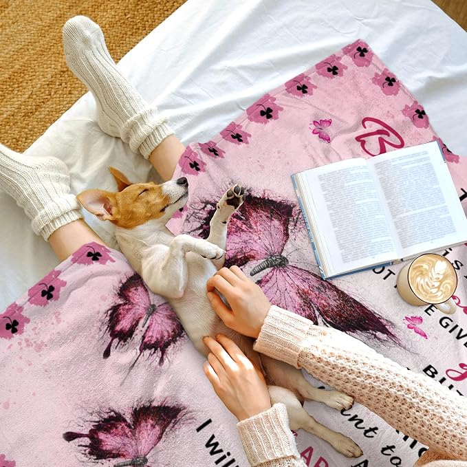 Bonus Daughter Gifts for Christmas, Stepdaughter Gifts for Birthday, Graduation, Mothers Day, Bonus Daughter Blanket, 80"x60"