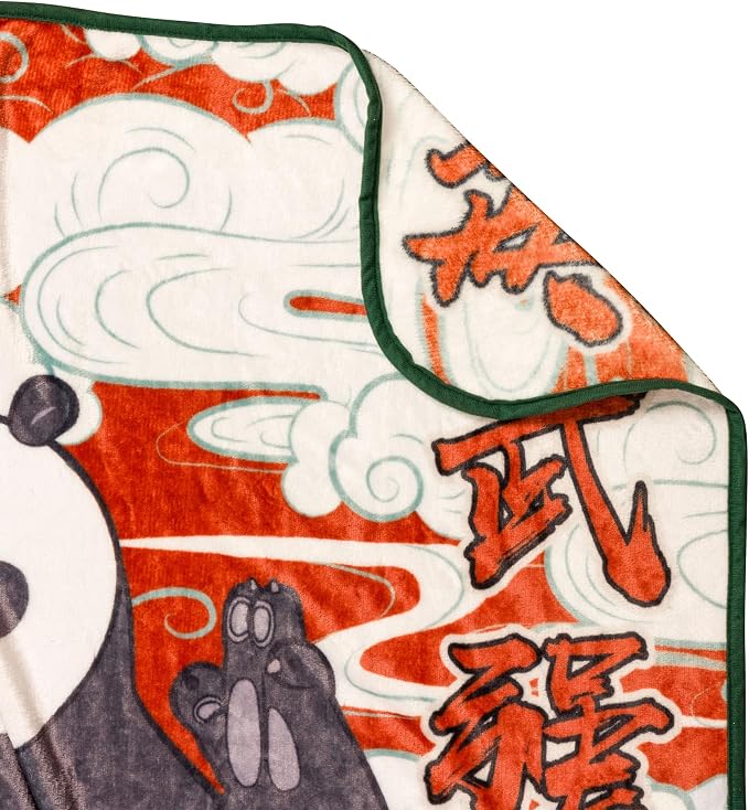 Silver Buffalo Kung Fu Panda Chinese Po, Fleece Throw Blanket, 45x60in | Characters, Soft and Cozy, 180 GSM