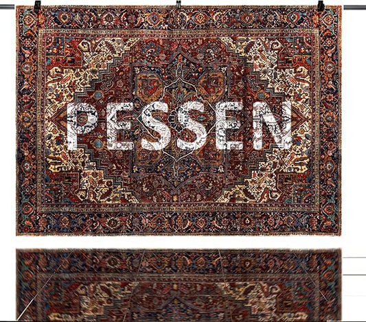 Red 5x7 Washable Rug for Living Room, Non Slip Area Rug for Bedroom | Soft faux wool, machine washable & stain resistant. Non-slip rubber backing, low pile. For living room, bedroom, office.