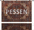 Red 8x10 Washable Rug for Living Room, Non Slip Area Rug for Bedroom | Soft faux wool, machine washable & stain resistant. Non-slip rubber backing, low pile. For living room, bedroom, office.