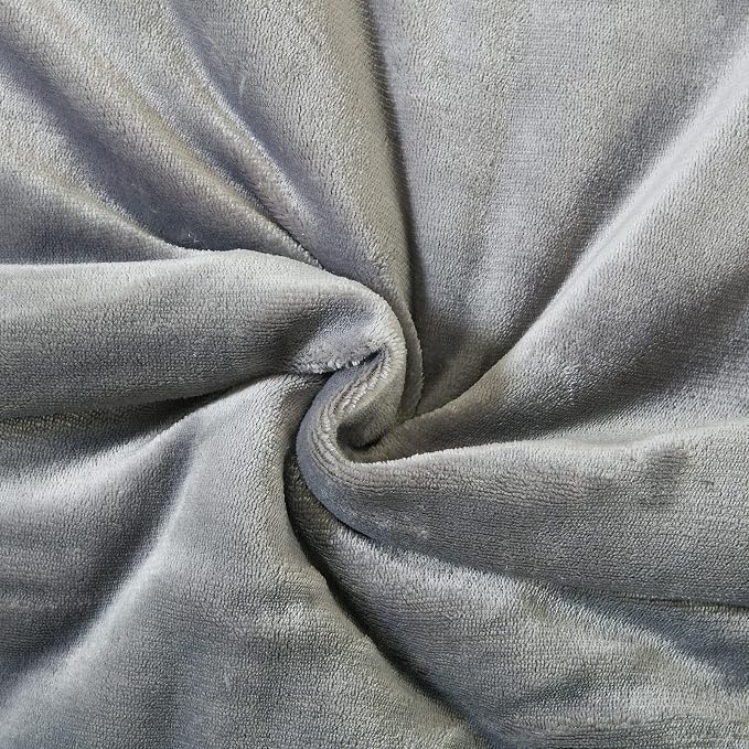 SOCHOW Sherpa Fleece Throw Blanket, Grey, 60x80 inches | Double-Sided Super Soft Luxurious Plush Blanket Twin Size