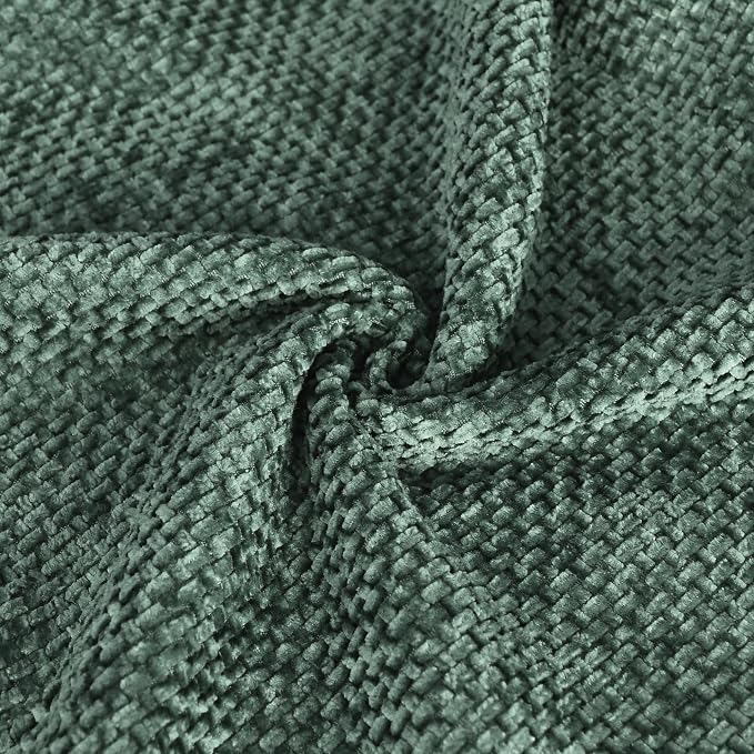 CaliTime Decorative Couch Throw Pillow Covers 18 X 18 Inches Dark Green