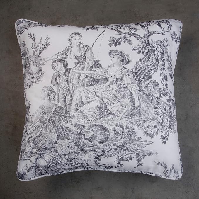 Maison d' Hermine Throw Pillow Covers 100% Cotton (20" x 20" - Pack of 1)