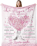 Tia Gifts Blanket 60"x50", Regalos para Tía, Aunt Gifts in Spanish, Gifts for Aunt/Tia