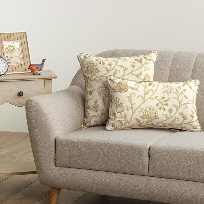 Maison d' Hermine Throw Pillow Covers 100% Cotton (20" x 20" - Pack of 1)