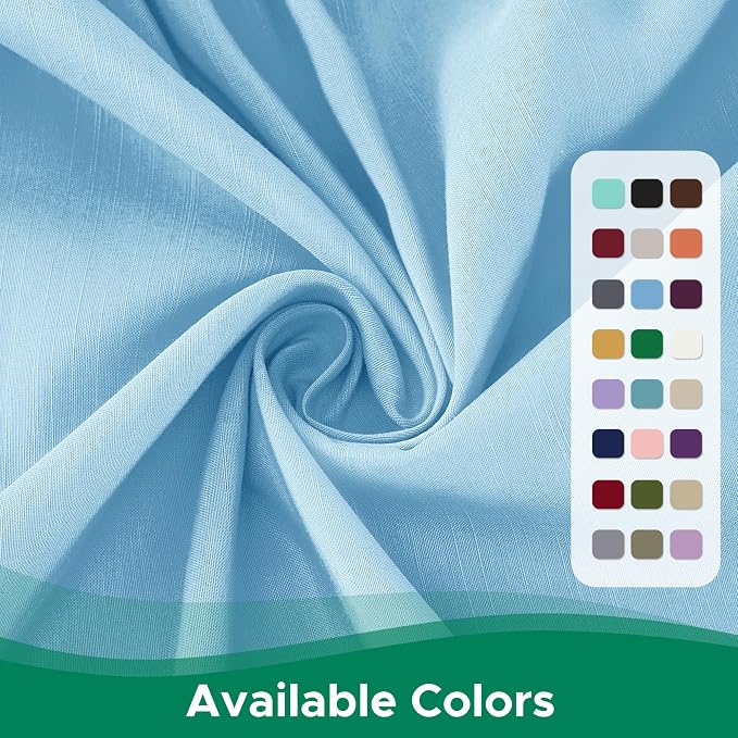 Wrap Around Bed Skirt Full Size 15" Drop-Elastic Dust Ruffle Light Blue | Adjustable Pleated Bedskirt-Easy Fit Wrinkle Resistant Washable Bed Skirting-Hotel Studio Apartment Home Guest Bedroom Rental