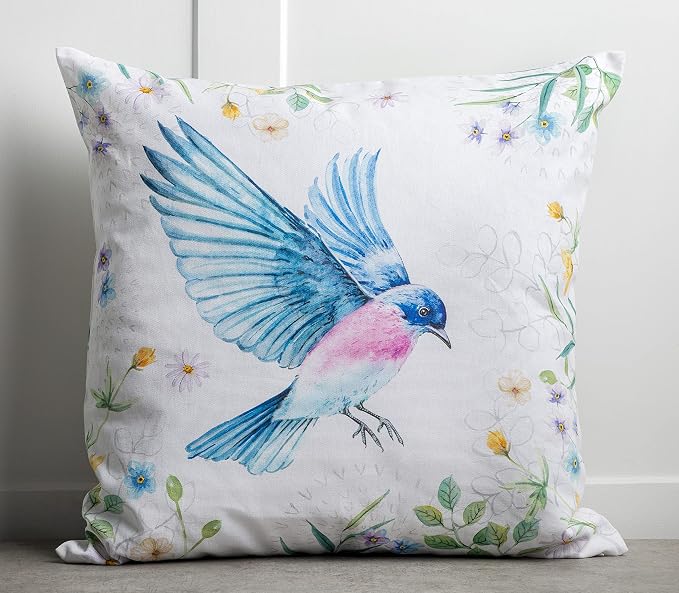 Maison d' Hermine Throw Pillow Covers 100% Cotton (20" x 20" - Pack of 1)