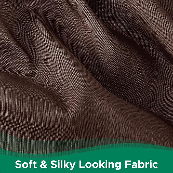 Wrap Around Bed Skirt King Size 12 Inch Drop-Elastic Dust Ruffle Brown | Adjustable Pleated Bedskirt-Easy Fit Wrinkle Resistant Washable Hotel Quality Fabric Bed Skirting-Master Guest Bedroom Rental