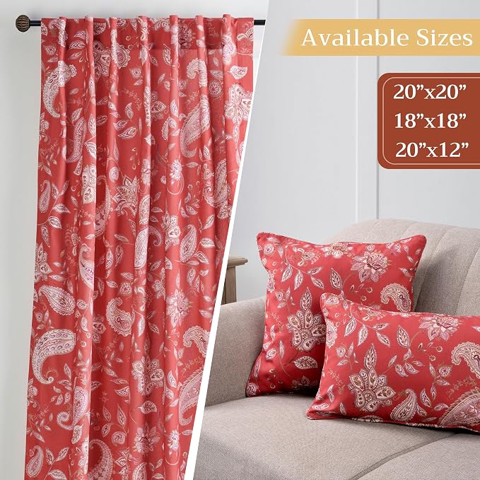 Maison d' Hermine Throw Pillow Covers 100% Cotton (20" x 20" - Pack of 1)