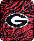 College Covers Georgia Bulldogs Raschel Throw Blanket, 60 in by 50 in