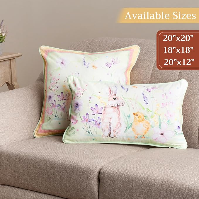 Maison d' Hermine Throw Pillow Covers 100% Cotton (18" x 18" - Pack of 1)