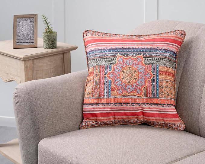 Maison d' Hermine Throw Pillow Covers 100% Cotton (18" x 18" - Pack of 1)