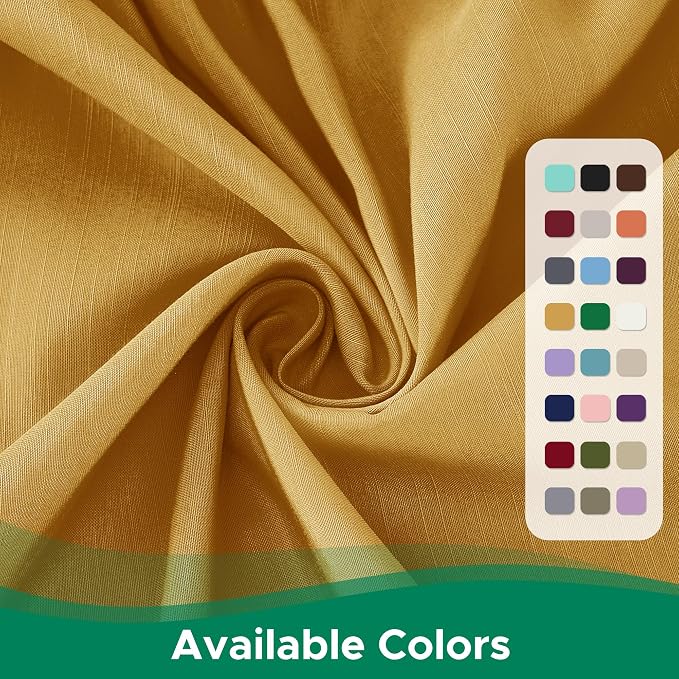 Wrap Around Bed Skirt King Size 16 Inch Drop-Elastic Dust Ruffle Gold | Adjustable Pleated Bedskirt-Easy Fit Wrinkle Resistant Washable Hotel Quality Fabric Bed Skirting-Master Guest Bedroom Rental