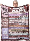 Nana Gifts, Nana Birthday Gifts, Gifts for Nana Blanket 50"x60", Best Nana Ever Gifts, Nana Gift from Grandkids, Nana Gfit for Grandma, Nana Gift for Christmas Mothers Day