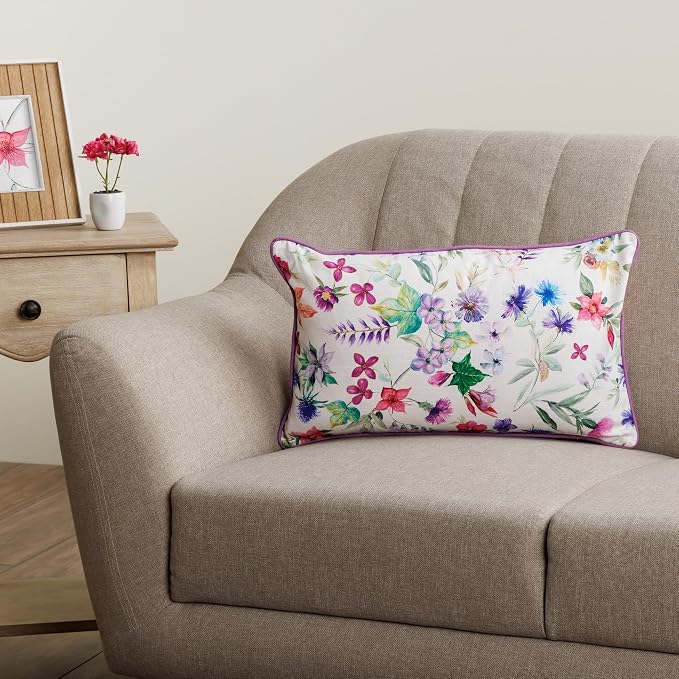 Maison d' Hermine Throw Pillow Covers 100% Cotton (12" x 20" - Pack of 1)