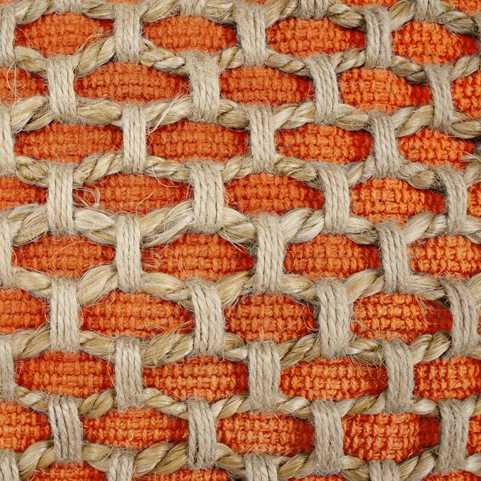 Boho Living 18x18 Harvest Orange Throw Pillow Covers Pillow Insert not Included - Boho Pillow Covers Only, Pack of 2