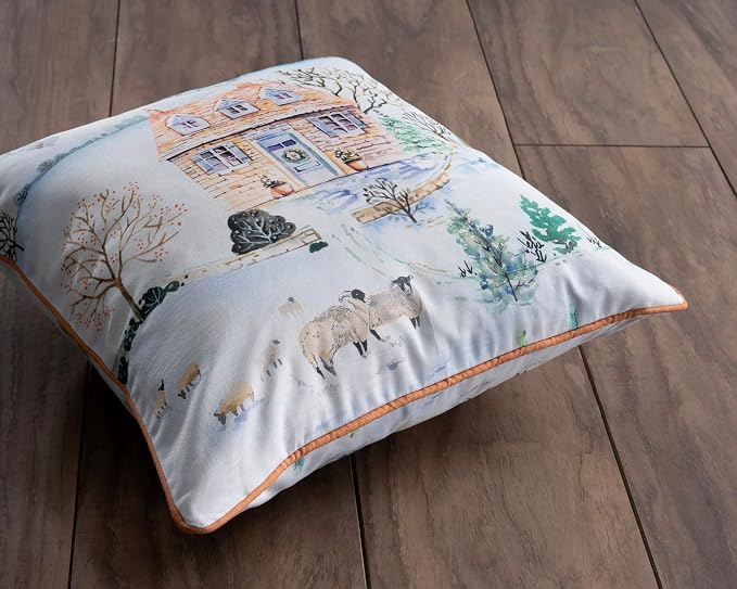 Maison d' Hermine Throw Pillow Covers 100% Cotton (20" x 20" - Pack of 1)
