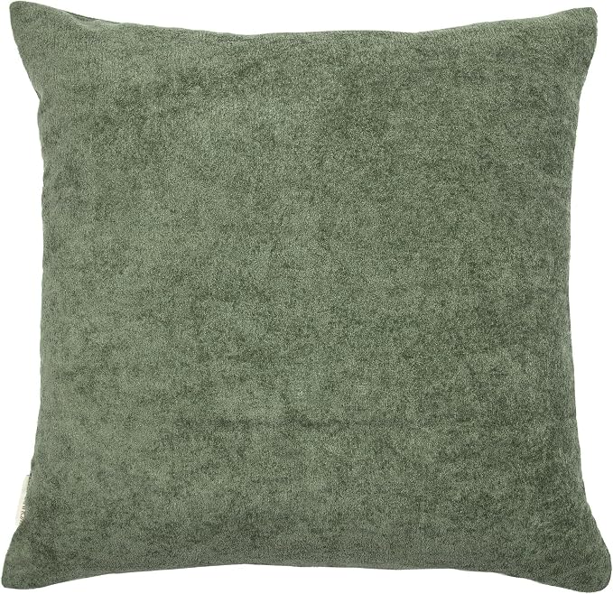 Cute Spotted Dog Christmas Pillow Covers 18x18, Embroidered Christmas Throw Pillow Covers Christmas Decorations Holiday Pillows for Home Couch, Green White/Black Velvet Cushion