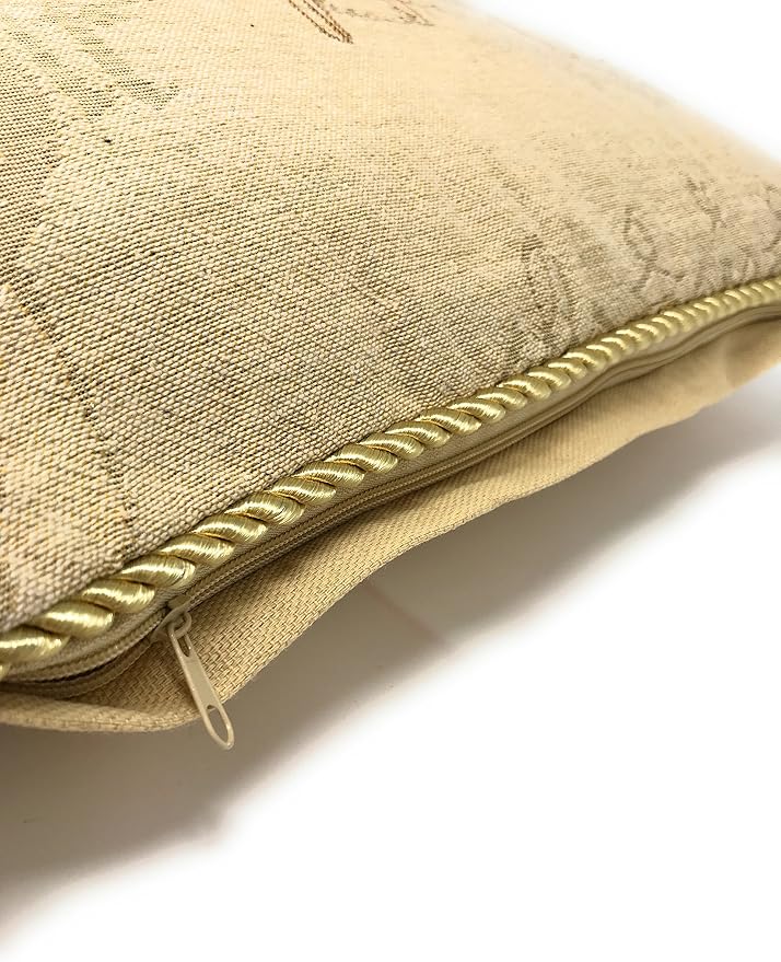 Tache 1 Piece 18 x 18 inch Square Exotic European Vintage Fly High Dragonfly Decorative Cushion Pillow Throw Cover
