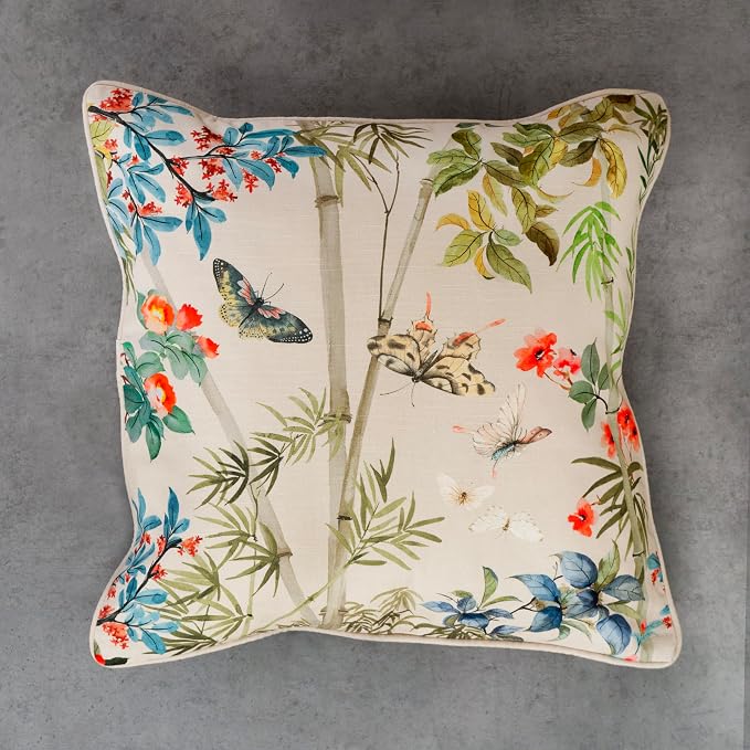 Maison d' Hermine Throw Pillow Covers 100% Cotton (20" x 20" - Pack of 1)