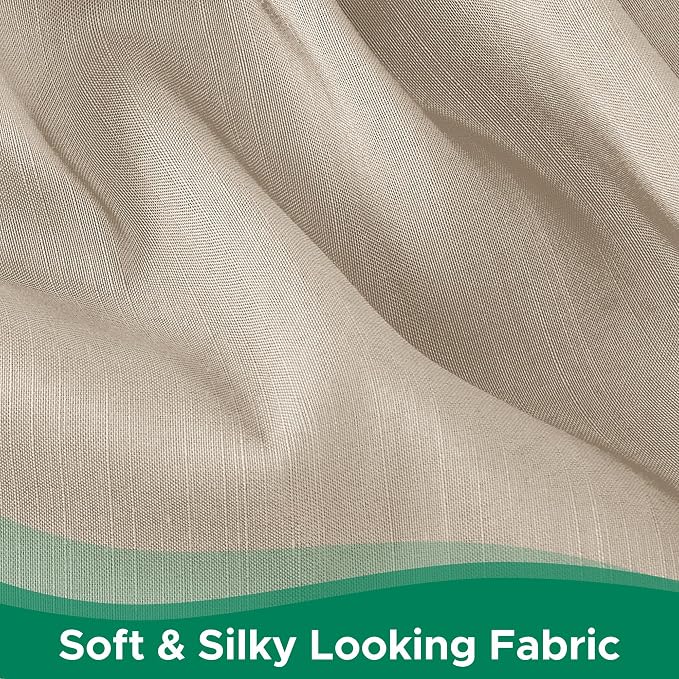 Wrap Around Bed Skirt King 21" Drop-Elastic Long Dust Ruffle Light Camel | Adjustable Pleated Bedskirt-Easy Fit Wrinkle Resistant Washable Hotel Quality Fabric Bed Skirting-Master Guest Bedroom Rental
