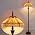 WERFACTORY Tiffany Floor Lamp Stained Glass Mission Standing Reading Light