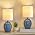 EJIAXIN Table Lamps Set of 2-13.75" Small Bedside Lamps - Classic Farmhouse Ceramic Table Lamp for Bedroom, Living Room, Nightstand, Office, Side Desk Lamp, End Table