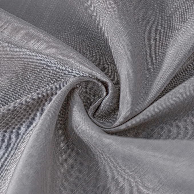 Wrap Around Queen Size Bed Skirt Split Corner 12" Drop-Elastic Dust Ruffle | Silver Grey Adjustable Pleated Bedskirt-Easy Fit Wrinkle Resistant Washable Bed Skirting-Master Guest Bedroom Rental Hotels