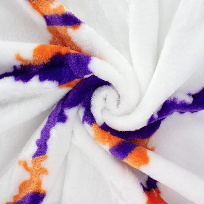 College Covers Clemson Tigers Raschel Throw Blanket, 60 in by 50 in
