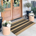 Striped Outdoor Rug -2.3'x3.6' Front Door Rugs Outdoor Small Area Rug for Front Porch, Spring Welcome Mats Outdoor Indoor, Doormat for Entryway Porch Entrance
