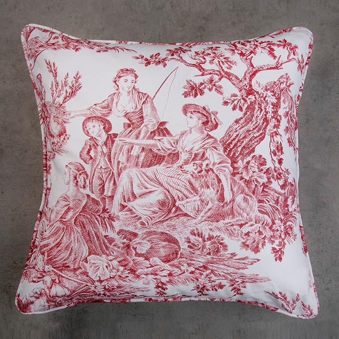Maison d' Hermine Throw Pillow Covers 100% Cotton (20" x 20" - Pack of 1)