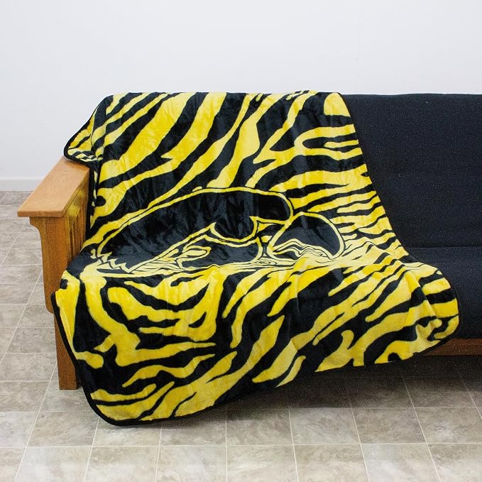 College Covers Iowa Hawkeyes Raschel Throw Blanket, 60 in by 50 in