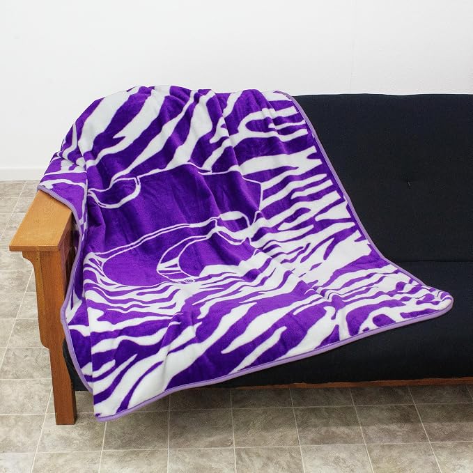 College Covers Kansas State Wildcats Raschel Throw Blanket, 60 in by 50 in