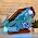 Handmade Blue Whale Resin Lamp with Wood Base