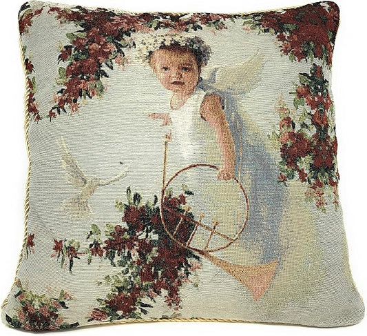 Tache 1 Piece 18 X 18 Inch Cupid's Horn Throw Pillow Cushion Cover